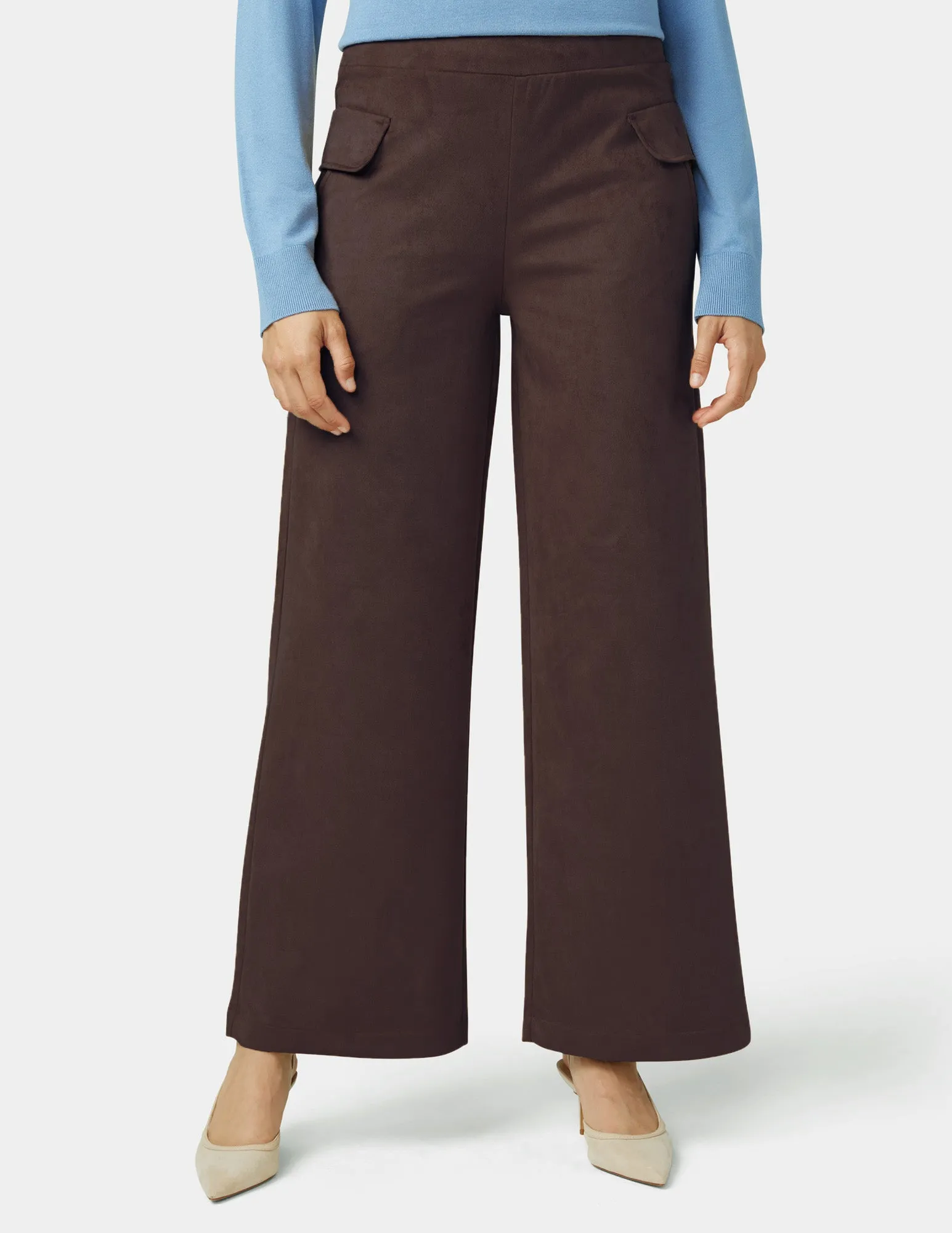 Suede Wide Leg Pant sold by HUE product image thumbnail 2