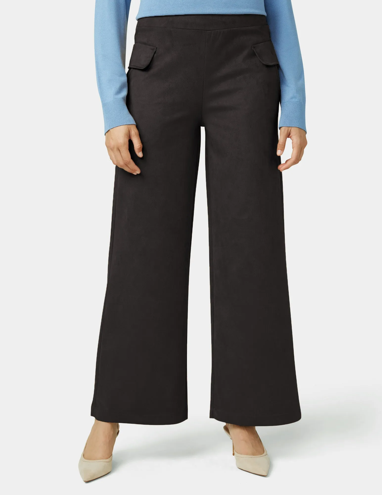 Suede Wide Leg Pant sold by HUE product image thumbnail 2