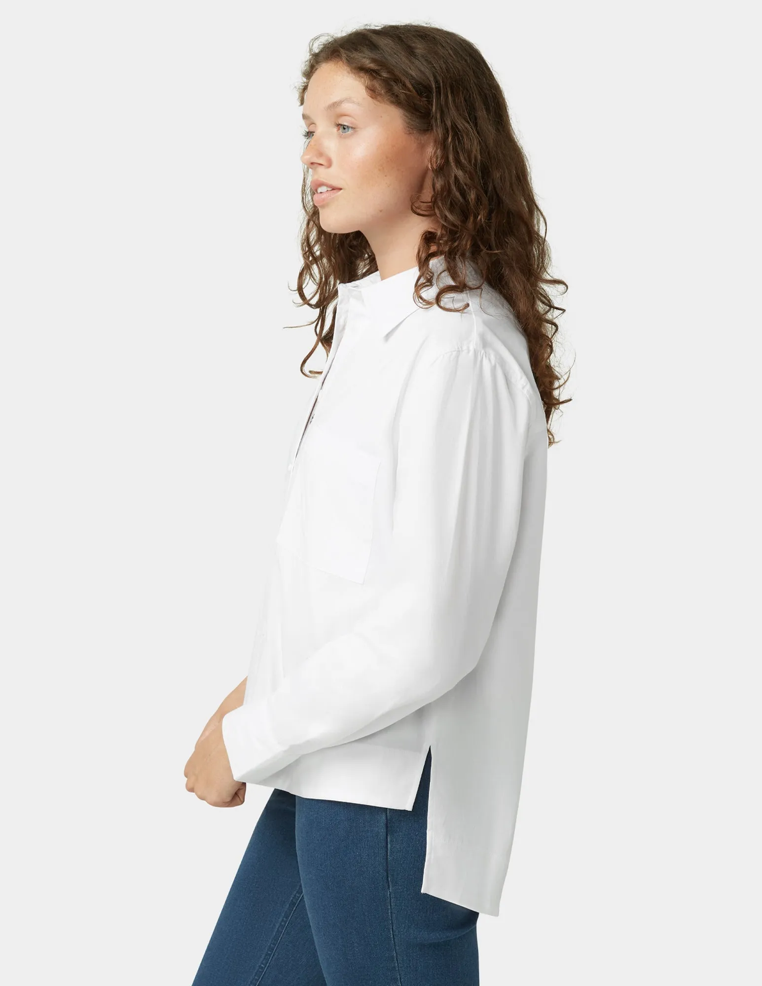 The Perfect Poplin Shirt sold by HUE product image thumbnail 4