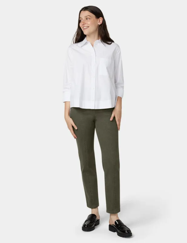 Denim Straight Leg Pant sold by HUE