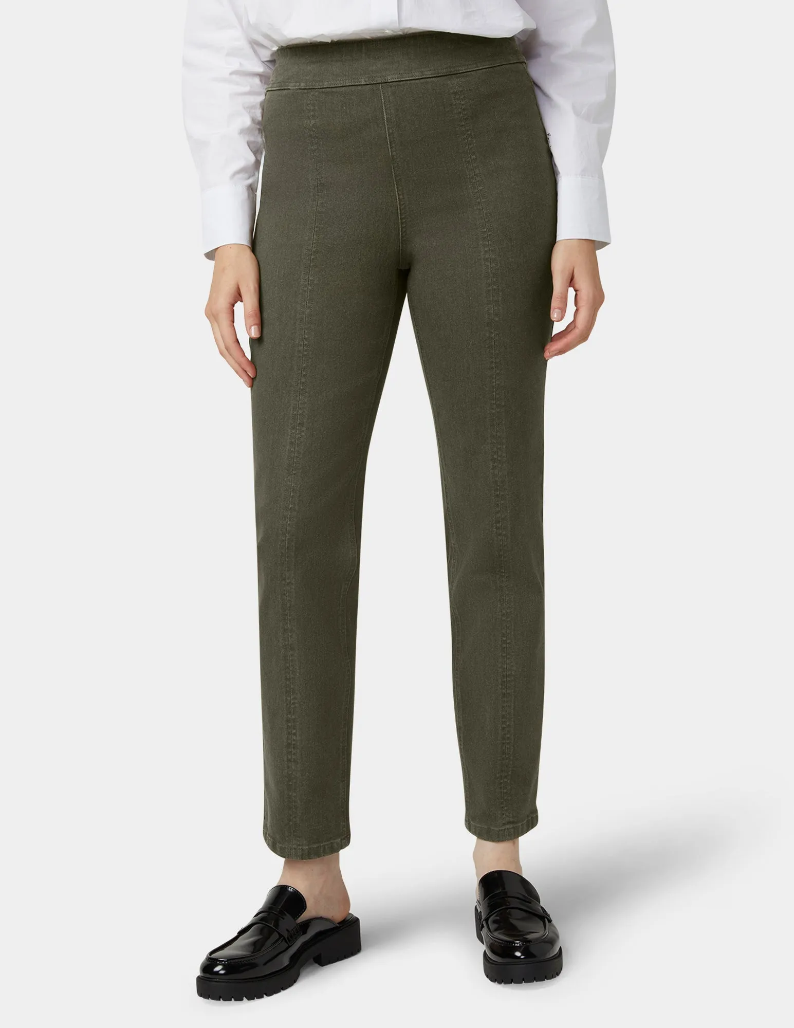 Denim Straight Leg Pant sold by HUE product image thumbnail 2