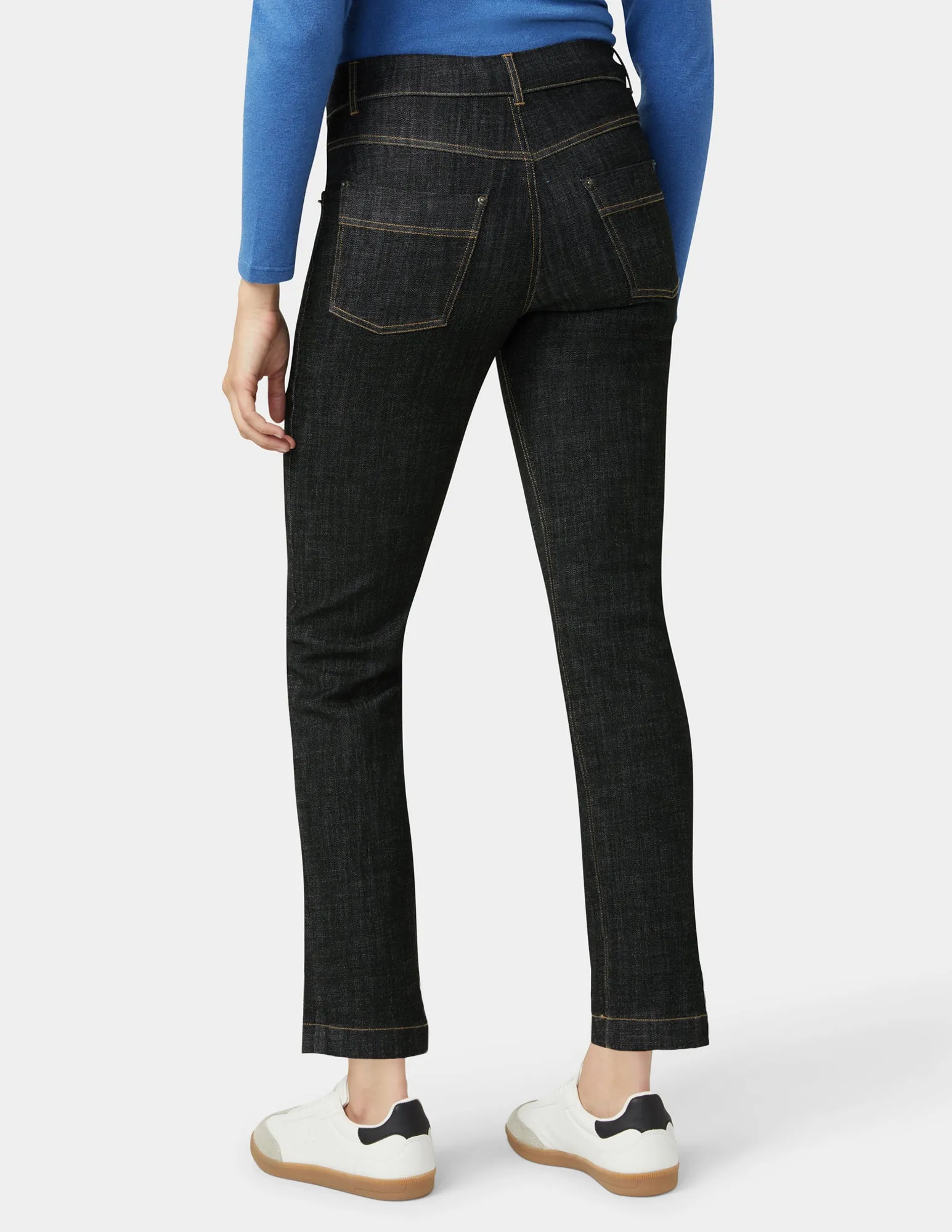 Crosshatch Denim Straight Leg Pant sold by HUE product image thumbnail 3