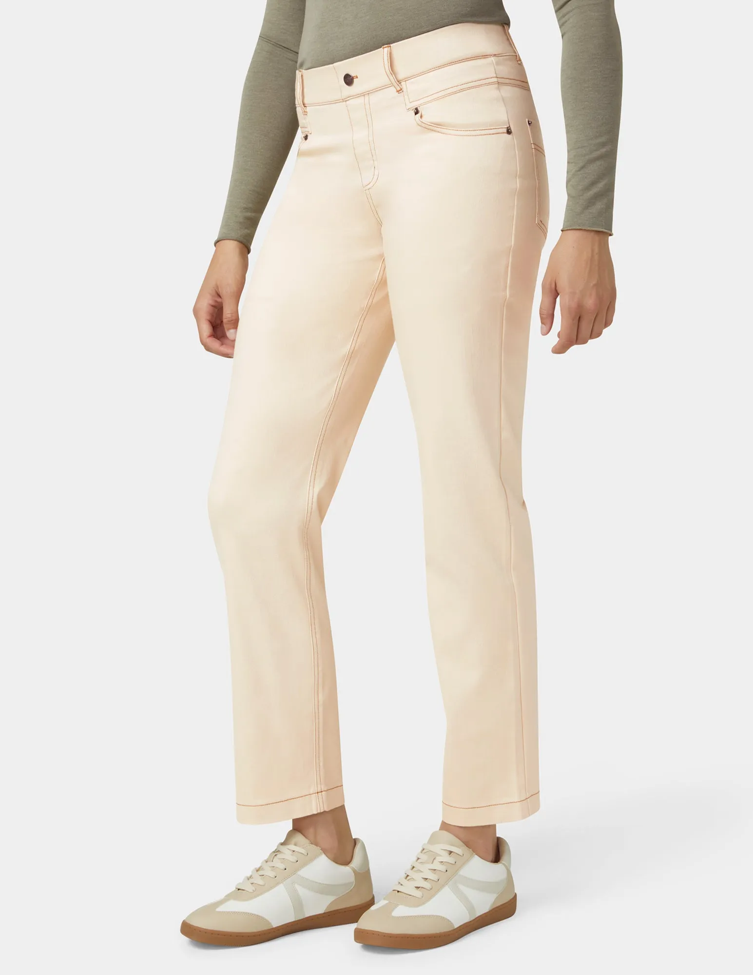 Crosshatch Denim Straight Leg Pant sold by HUE product image thumbnail 4