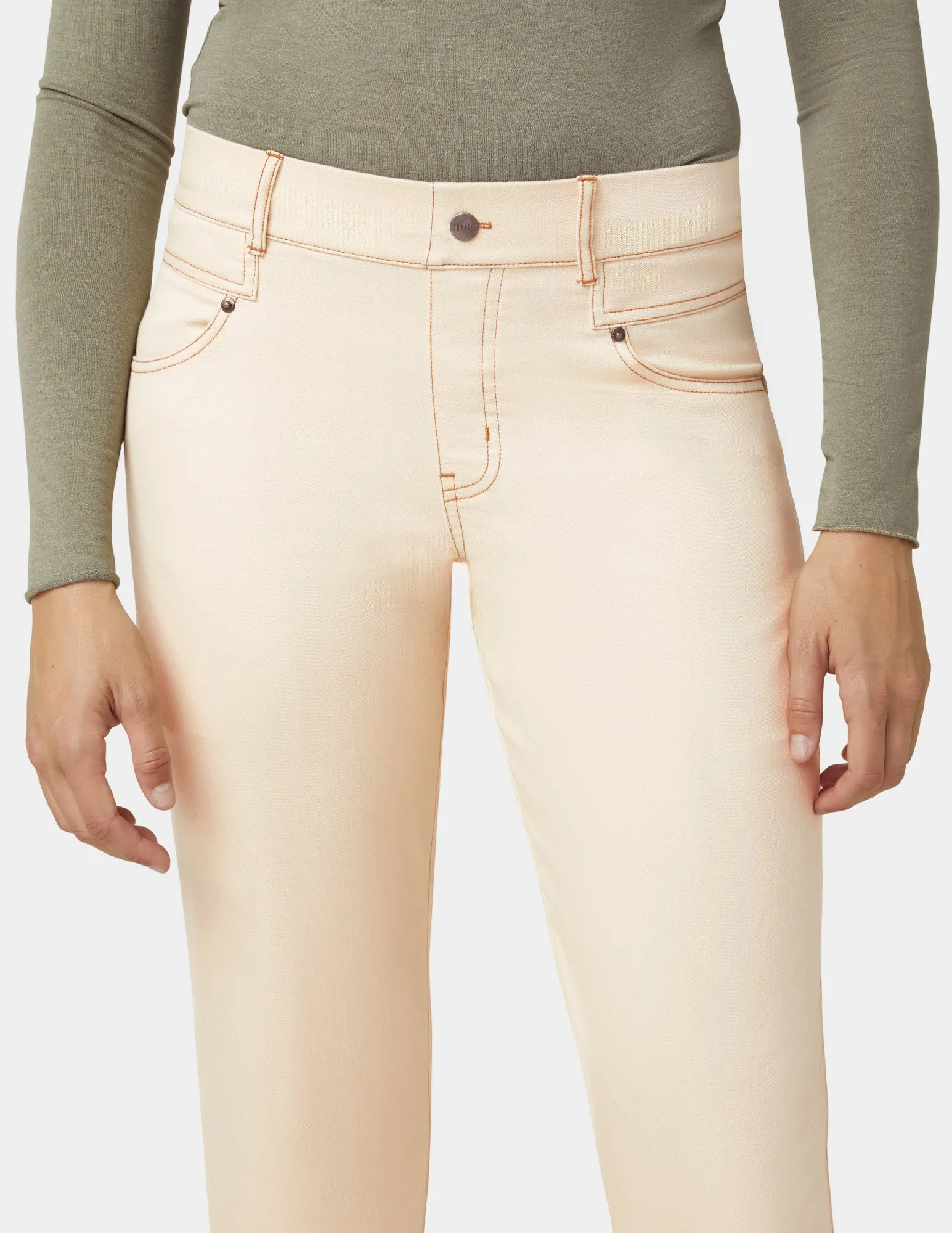 Crosshatch Denim Straight Leg Pant sold by HUE product image thumbnail 5