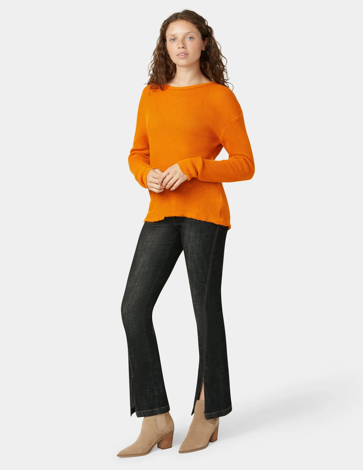 Crosshatch Denim Bootcut sold by HUE