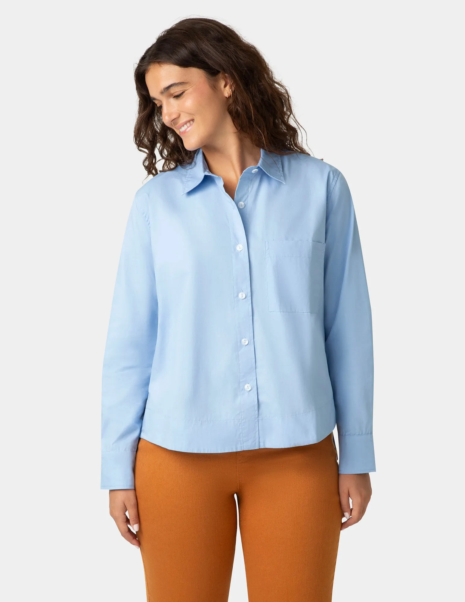 The Perfect Poplin Shirt sold by HUE product image thumbnail 2
