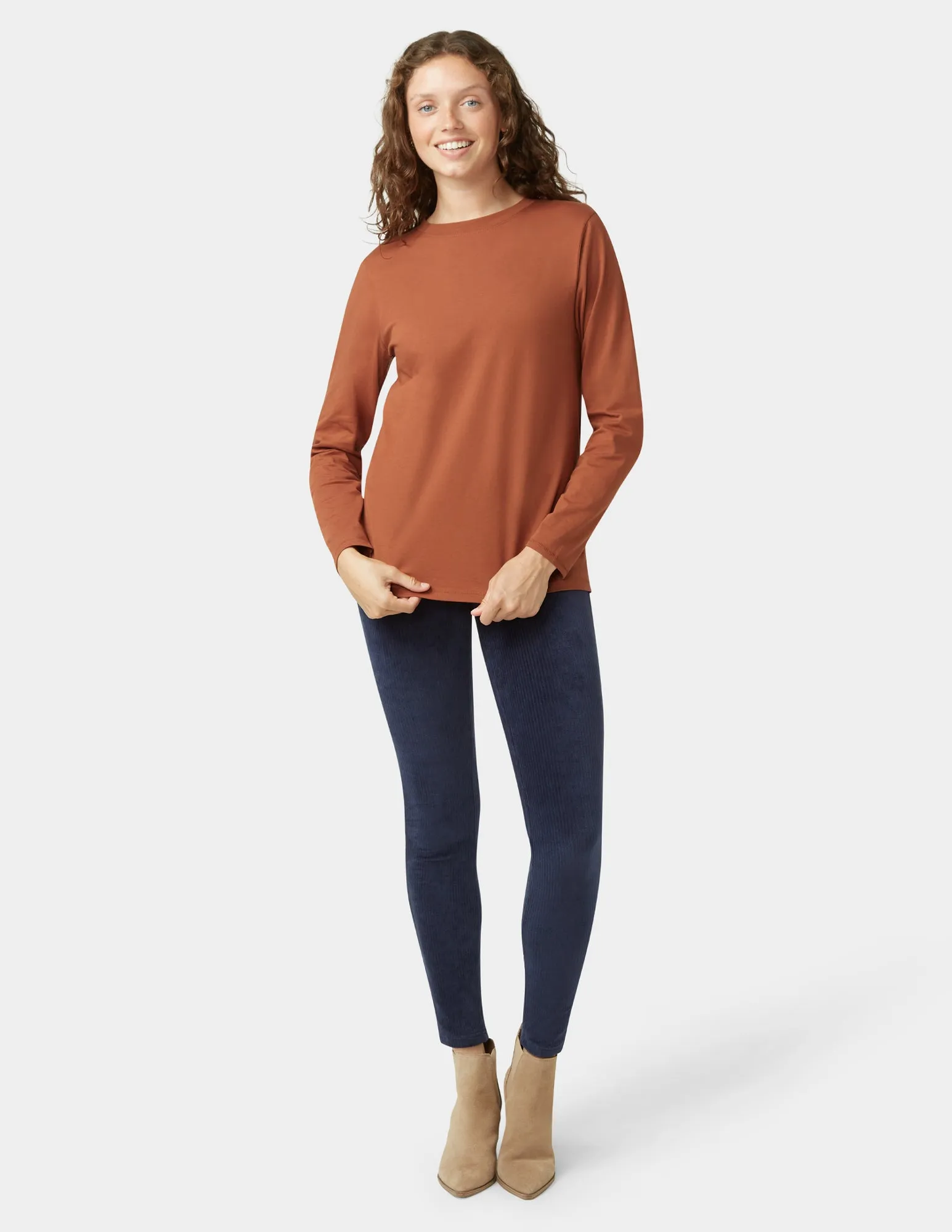 Inspired Long Sleeve Jersey Tee sold by HUE