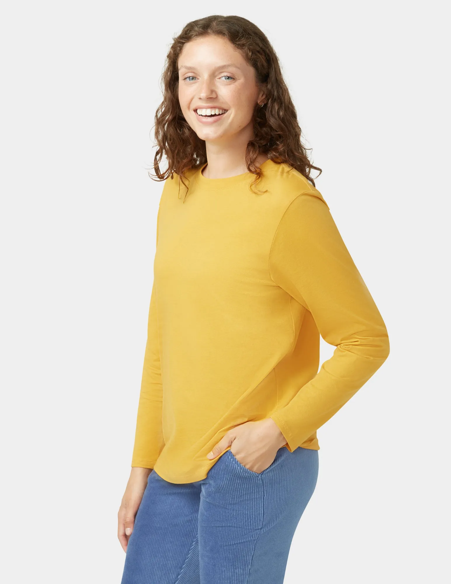 Inspired Long Sleeve Jersey Tee sold by HUE product image thumbnail 4