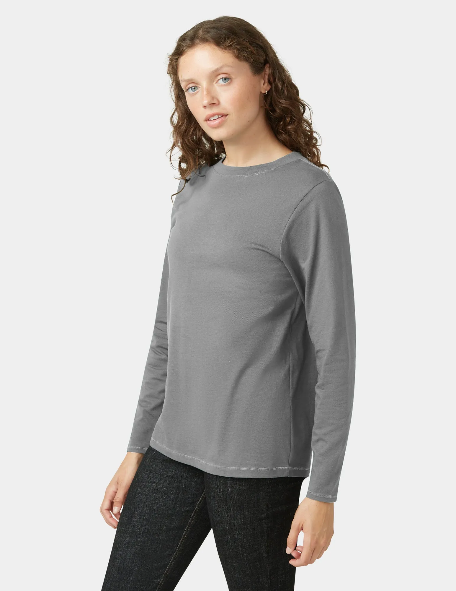 Inspired Long Sleeve Jersey Tee sold by HUE product image thumbnail 4