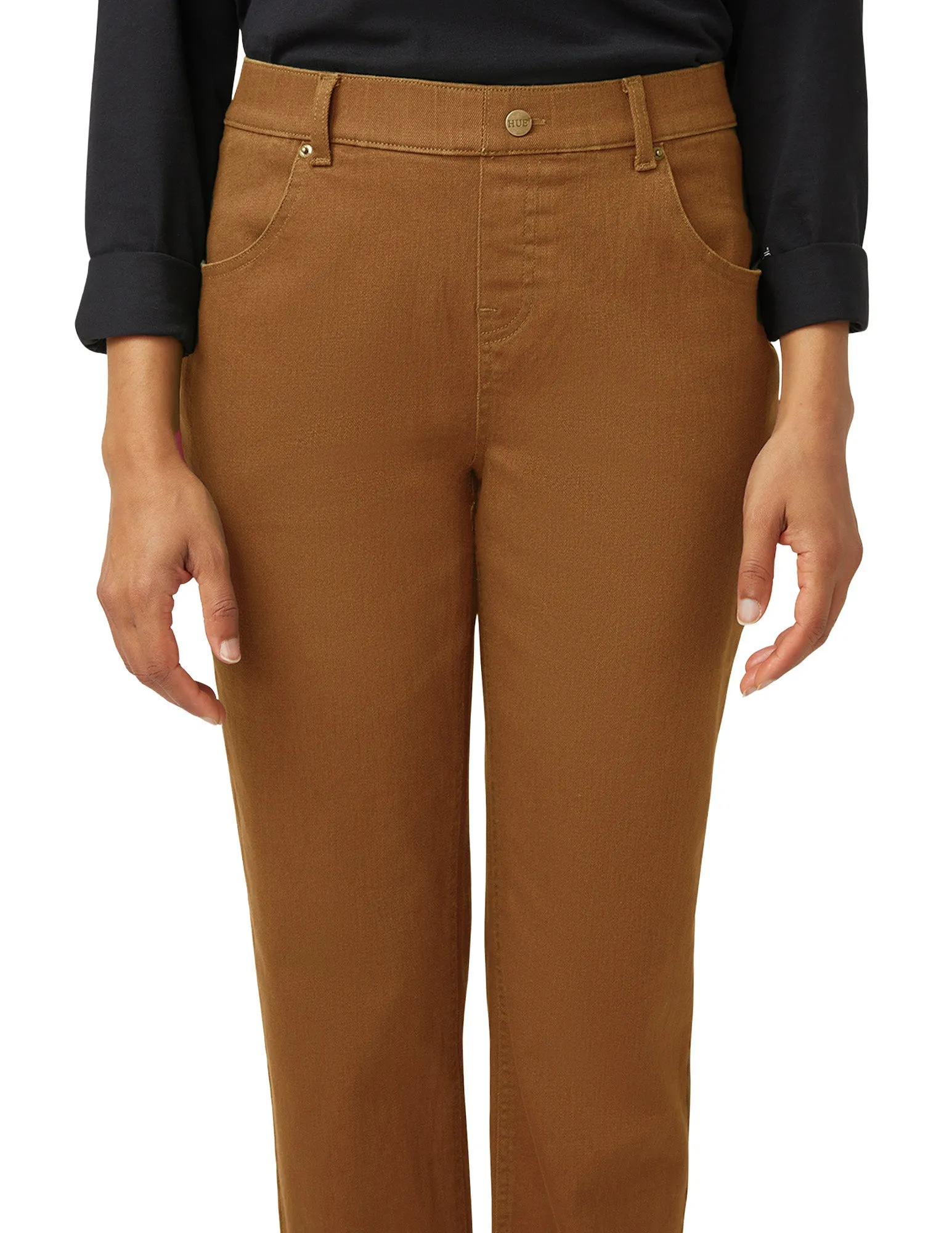 Girlfriend Mid-Rise Denim Pant sold by HUE product image thumbnail 5