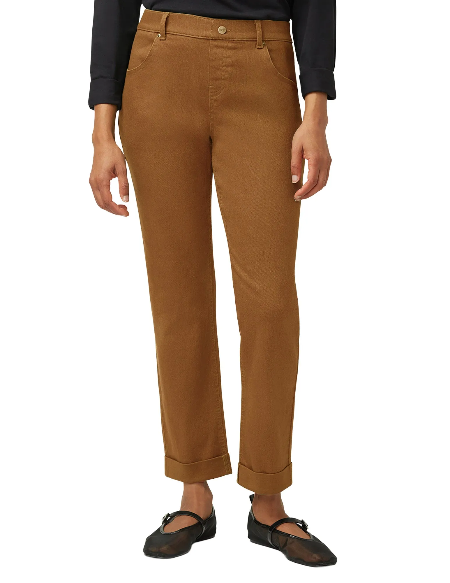 Girlfriend Mid-Rise Denim Pant sold by HUE product image thumbnail 2