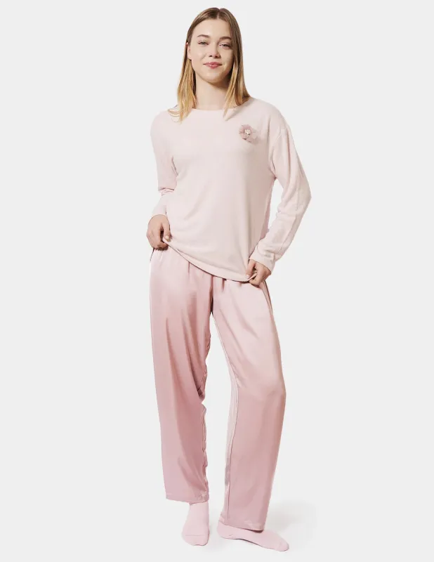 Long Sleeve PJ Set sold by HUE
