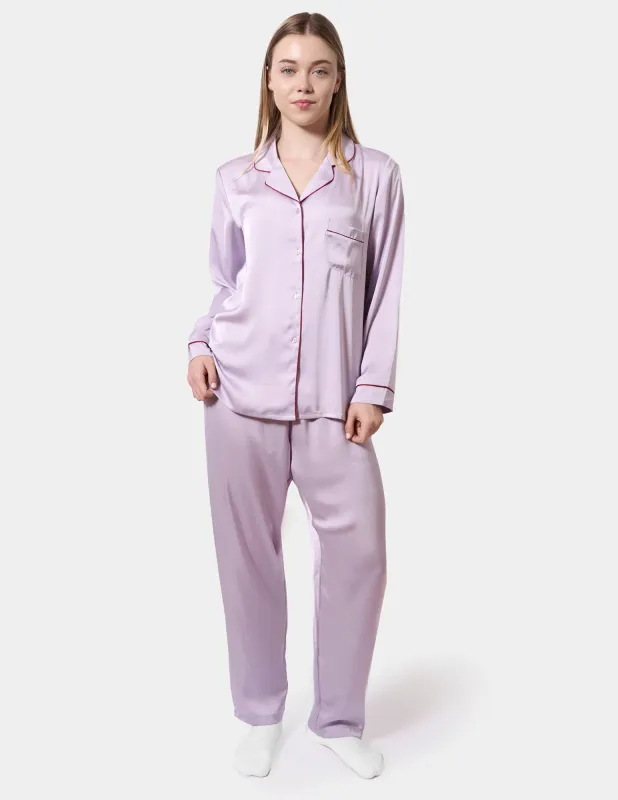 Satin PJ Set sold by HUE