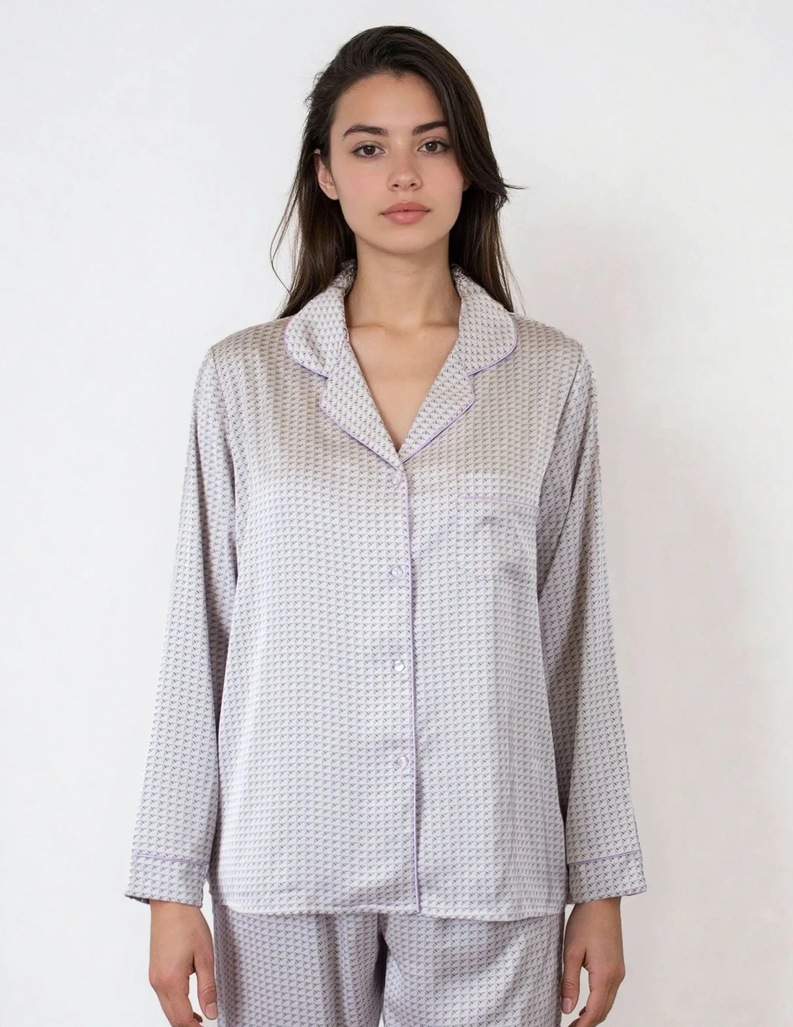 Satin PJ Set sold by HUE product image thumbnail 3