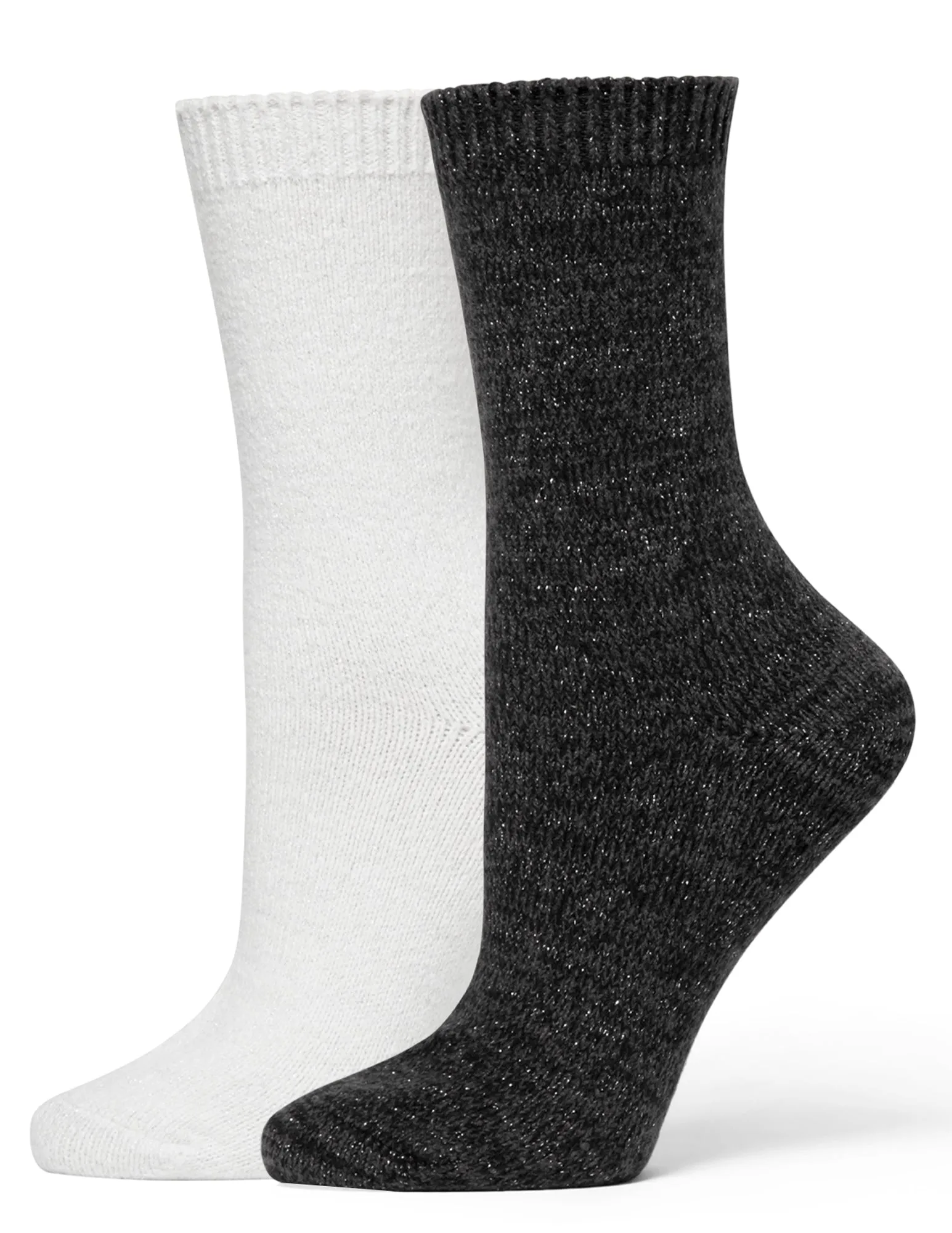 Sparkle Marled Crew Sock 2 Pair Pack sold by HUE product image thumbnail 4