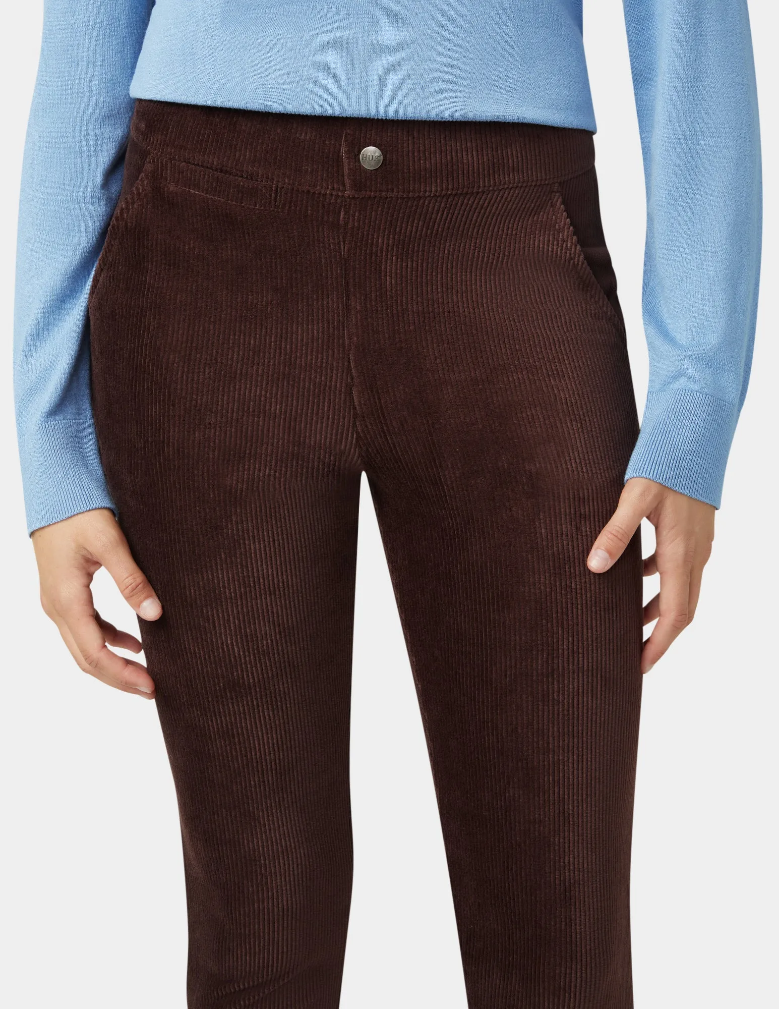 Plush Corduroy Tapered Pants sold by HUE product image thumbnail 4