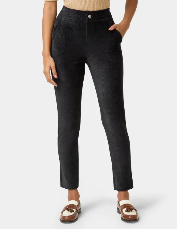Plush Corduroy Tapered Pants sold by HUE
