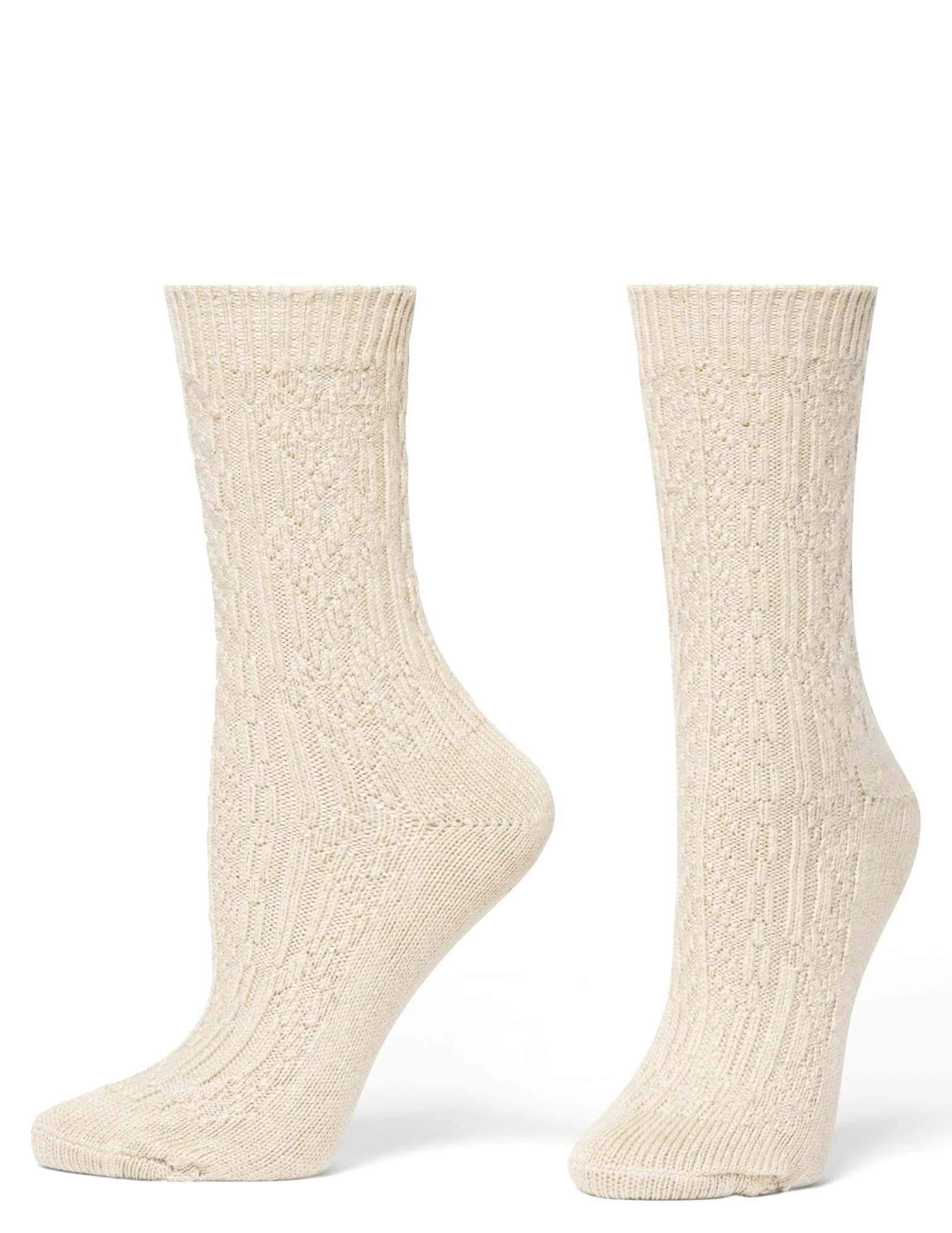 Cable Crew Sock 2 Pair Pack sold by HUE product image thumbnail 4