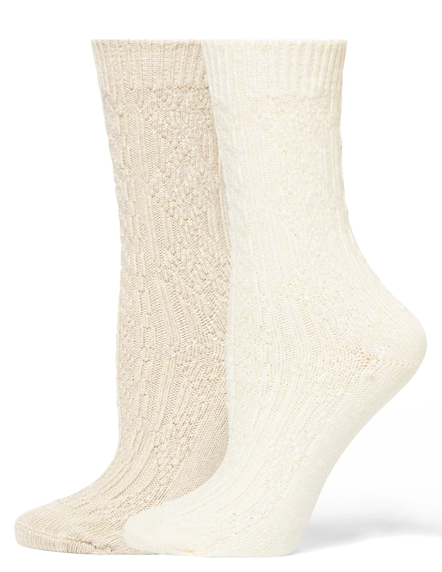Cable Crew Sock 2 Pair Pack sold by HUE product image thumbnail 2