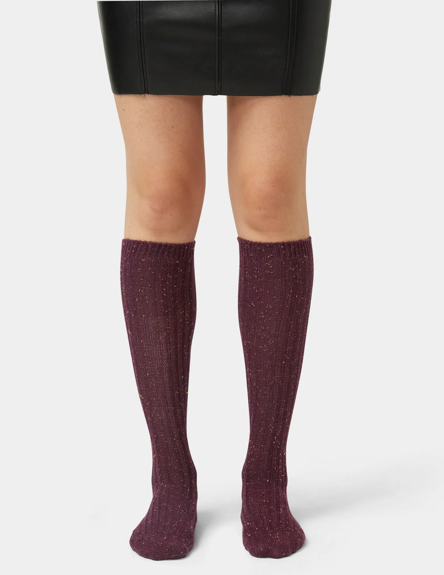 Ribbed Tweed Knee Sock sold by HUE product image thumbnail 5