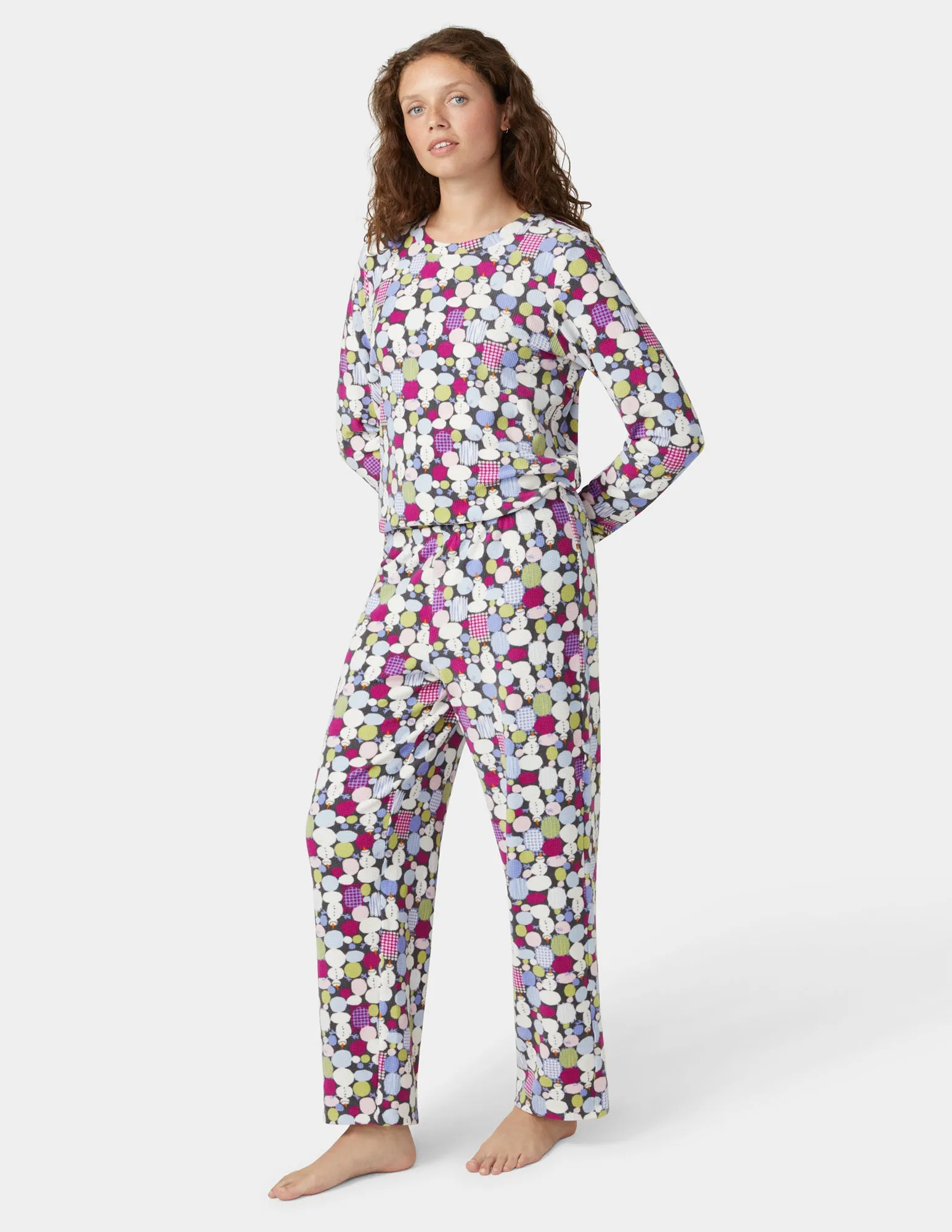 Waffle Fleece PJ Set sold by HUE product image thumbnail 3
