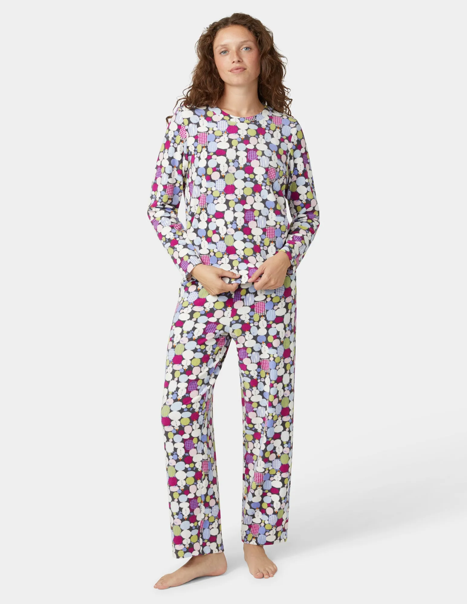 Waffle Fleece PJ Set sold by HUE