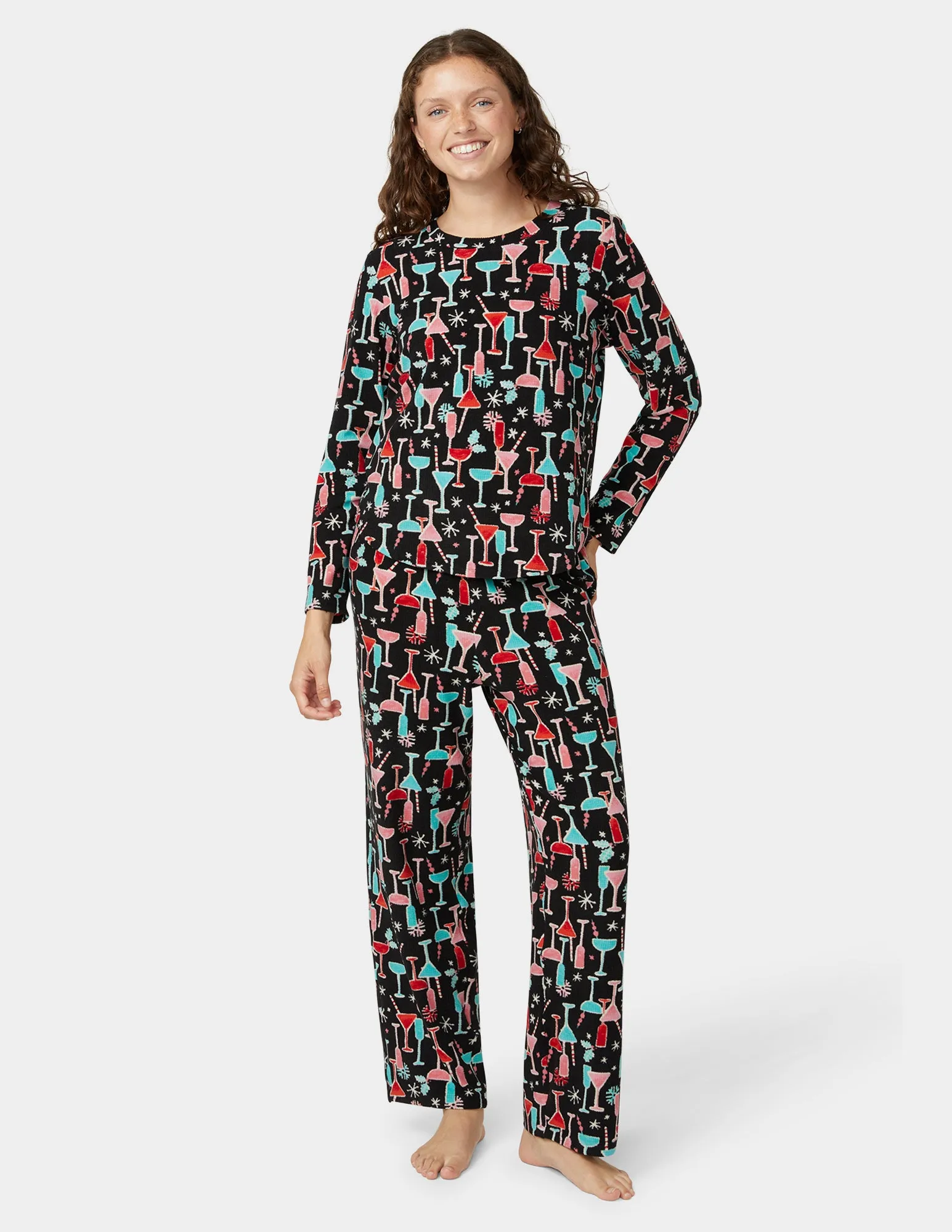 Waffle Fleece PJ Set sold by HUE