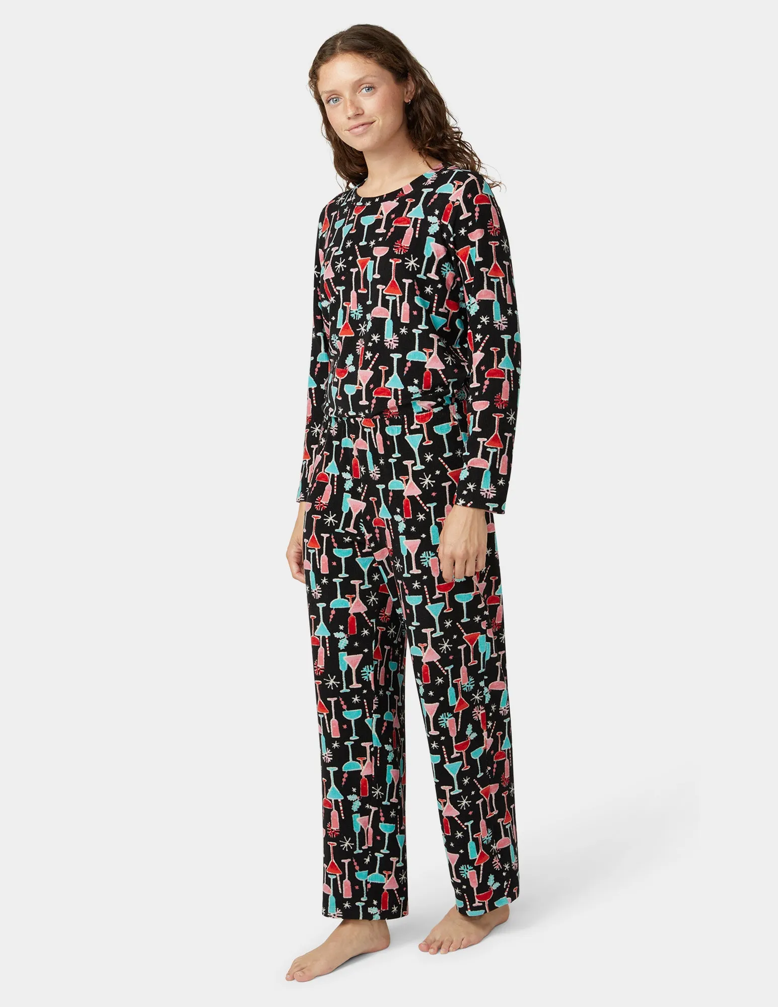 Waffle Fleece PJ Set sold by HUE product image thumbnail 3