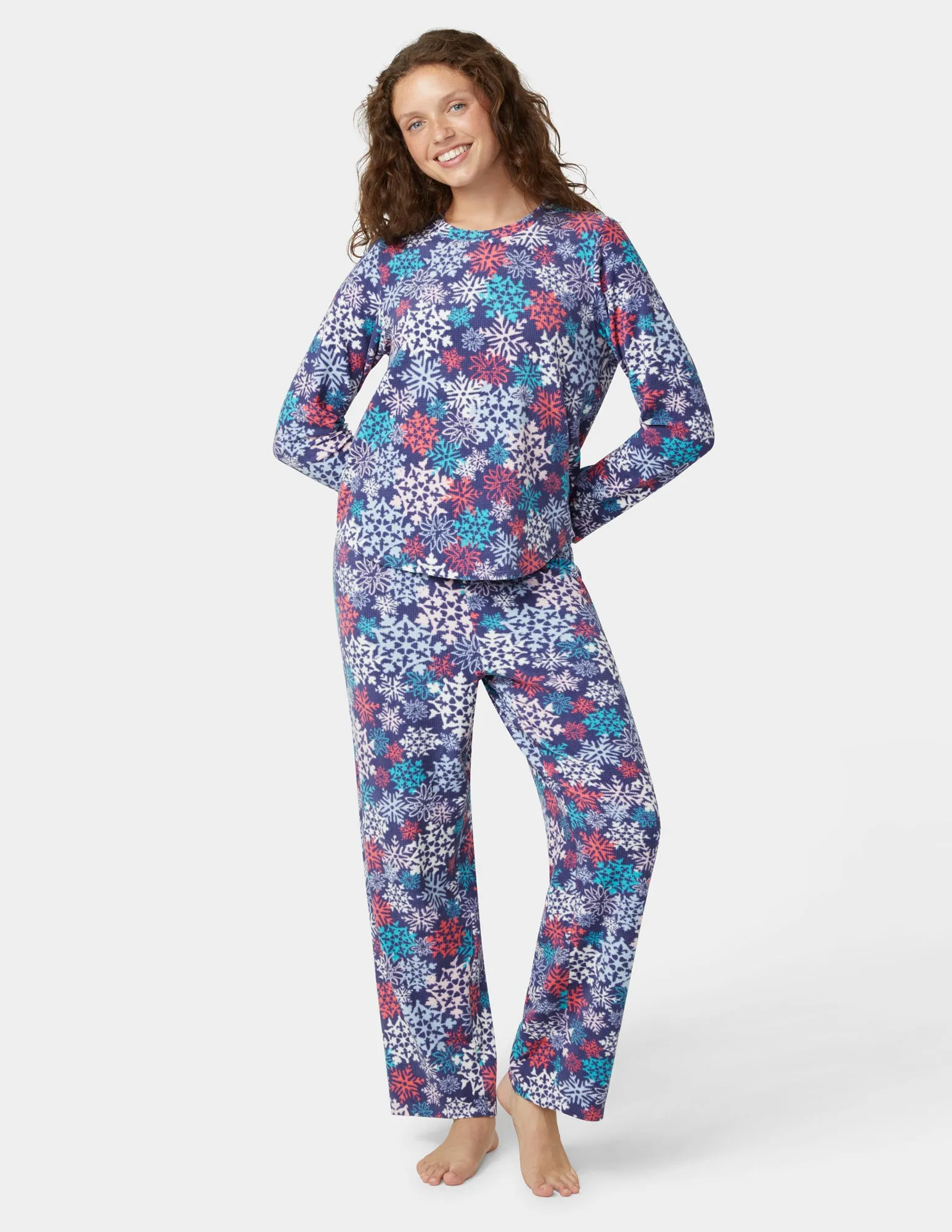 Waffle Fleece PJ Set sold by HUE