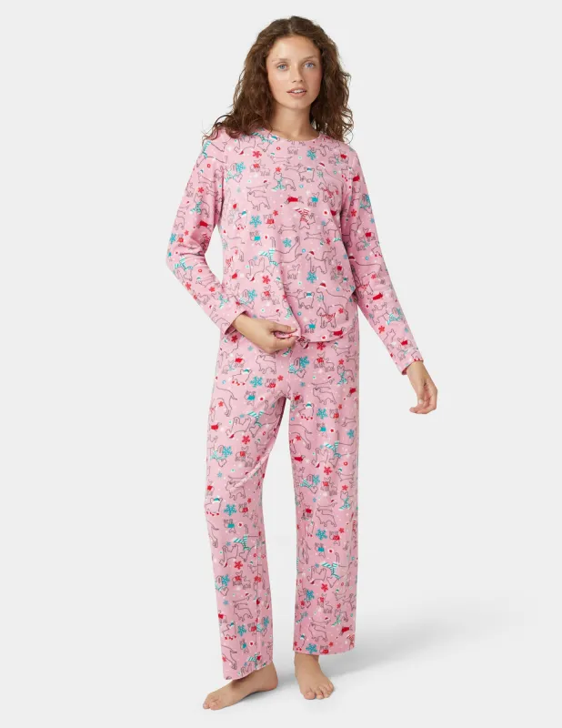 Waffle Fleece PJ Set sold by HUE