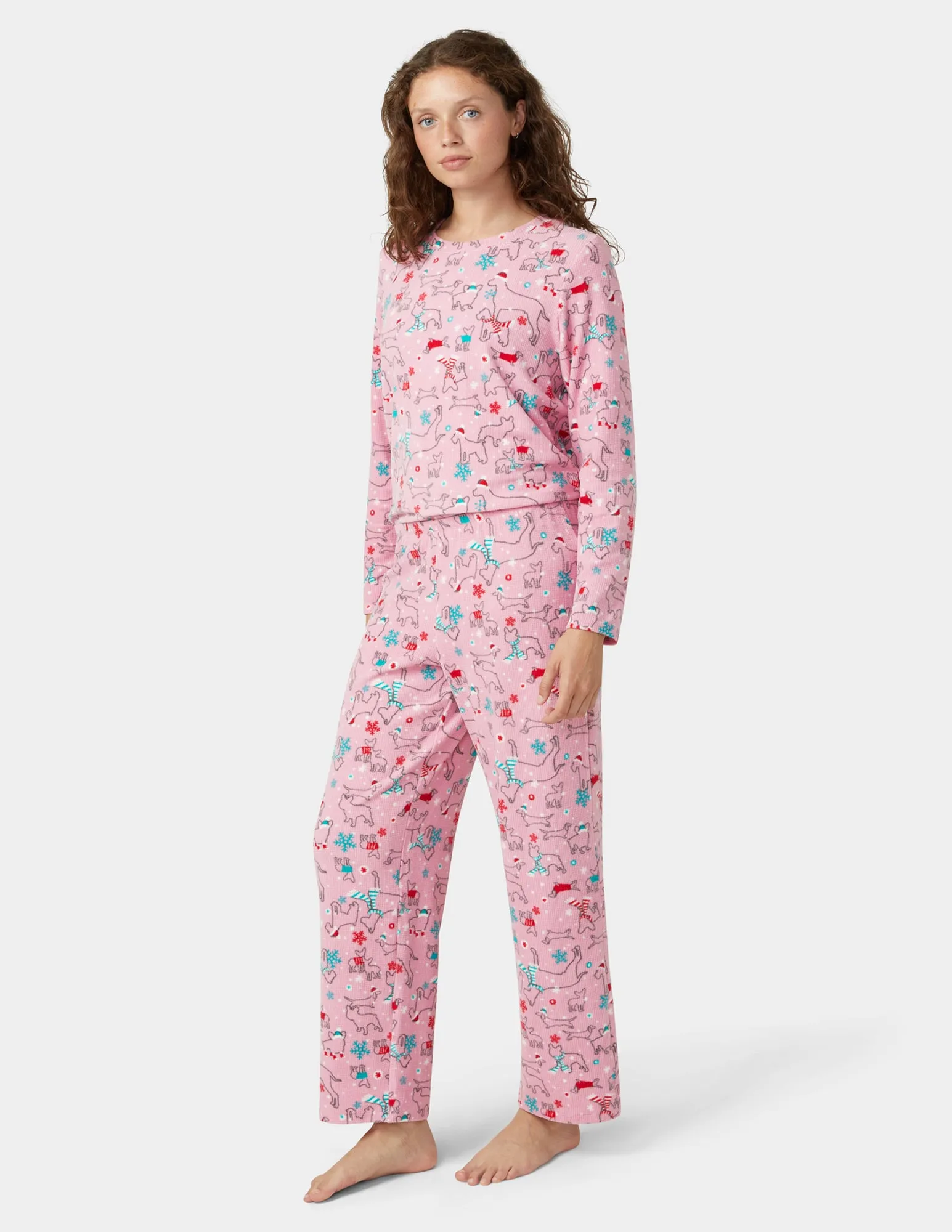 Waffle Fleece PJ Set sold by HUE product image thumbnail 5
