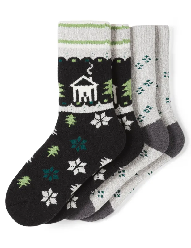 Cozy Crew Sock 2 Pair Pack sold by HUE