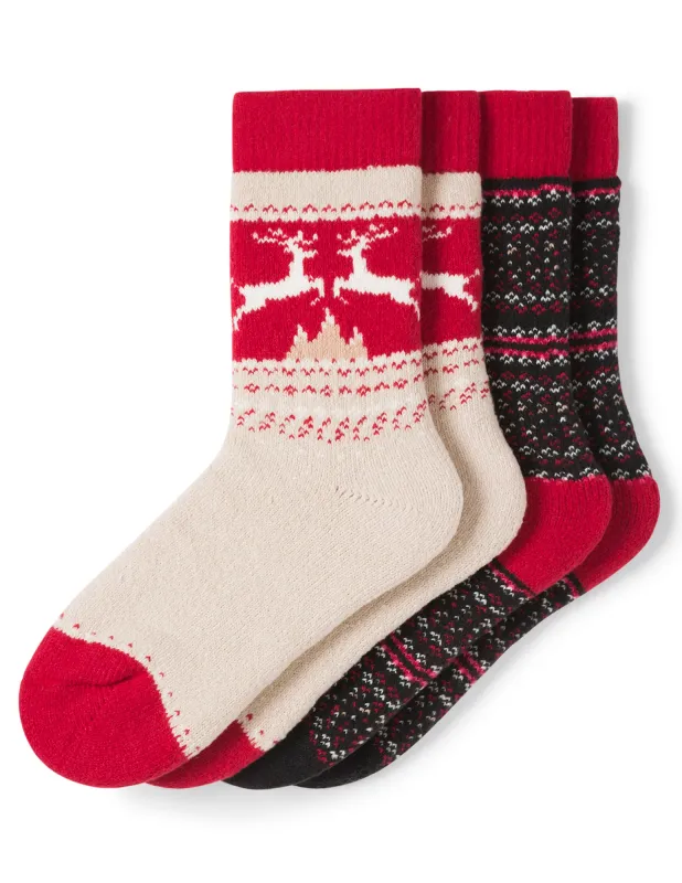 Cozy Crew Sock 2 Pair Pack sold by HUE