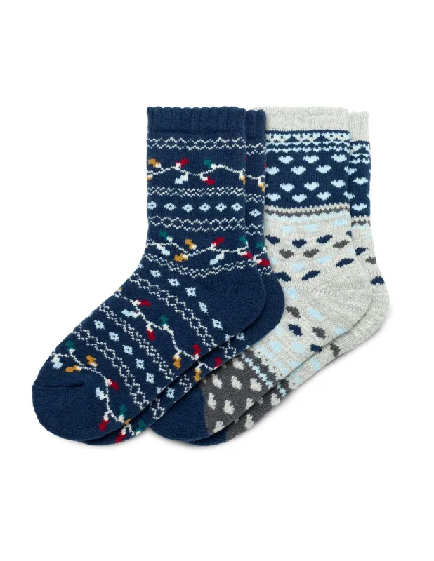 My Favorite Fairisle Mini Crew Sock 2 Pair Pack sold by HUE