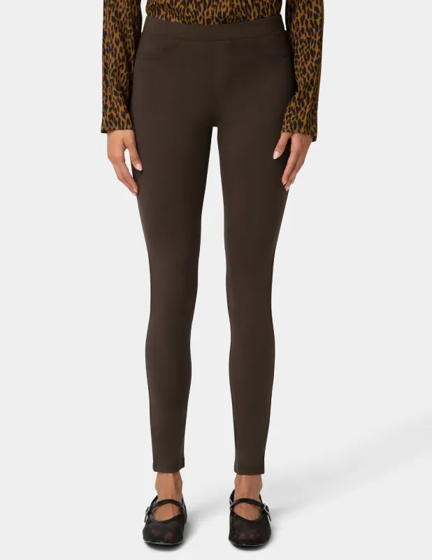 Ponte Mid-Rise Leggings sold by HUE