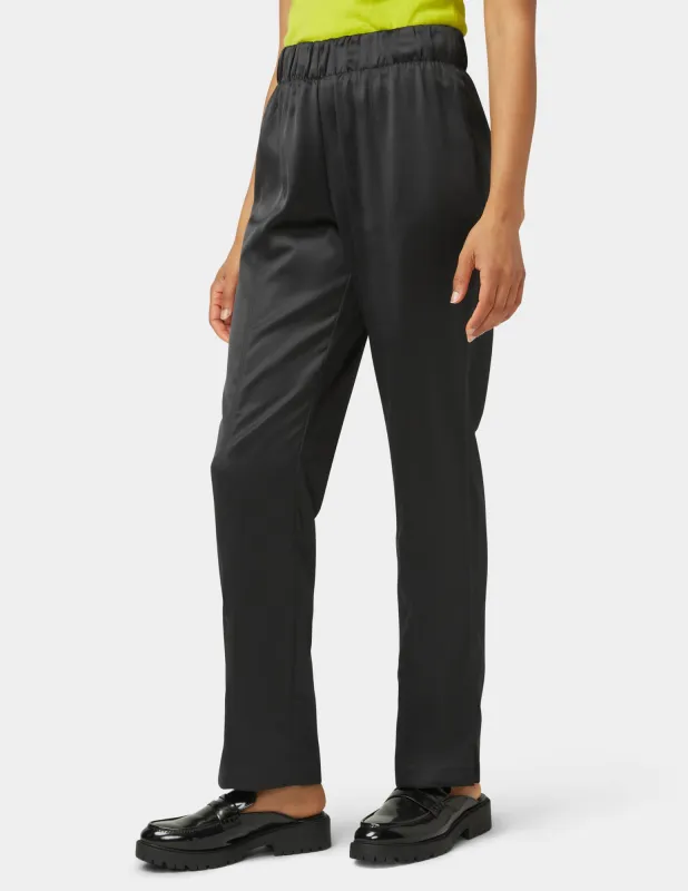 Satin Wide Leg Pant sold by HUE