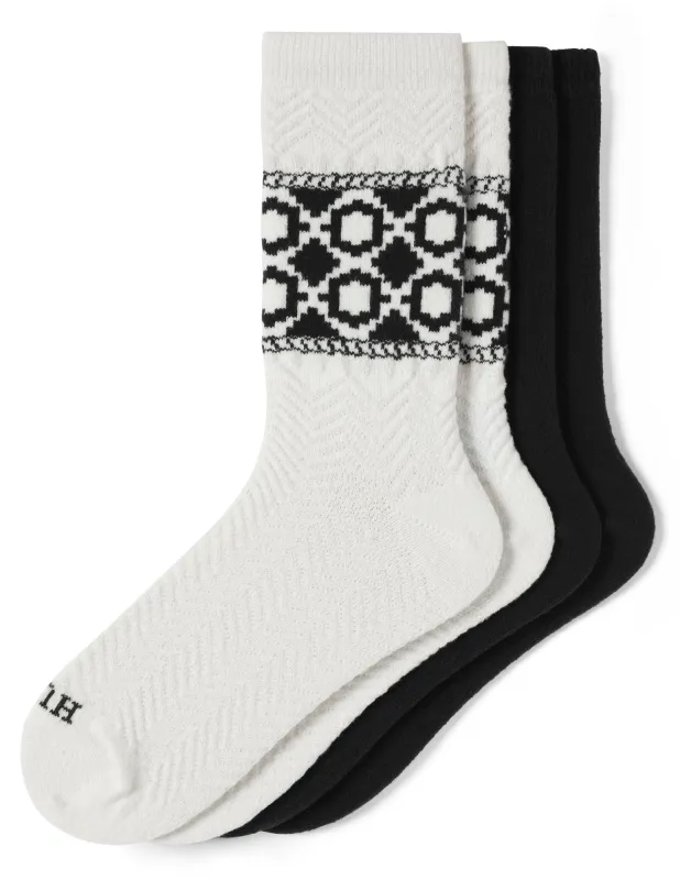 Diamond Sock 2 Pair Pack sold by HUE