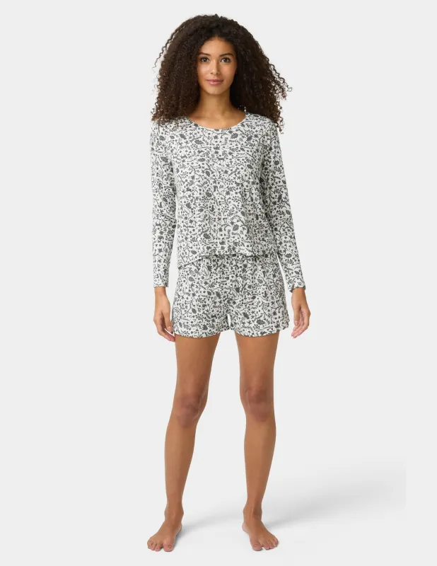 Long Sleeve Waffle Boxer Set sold by HUE