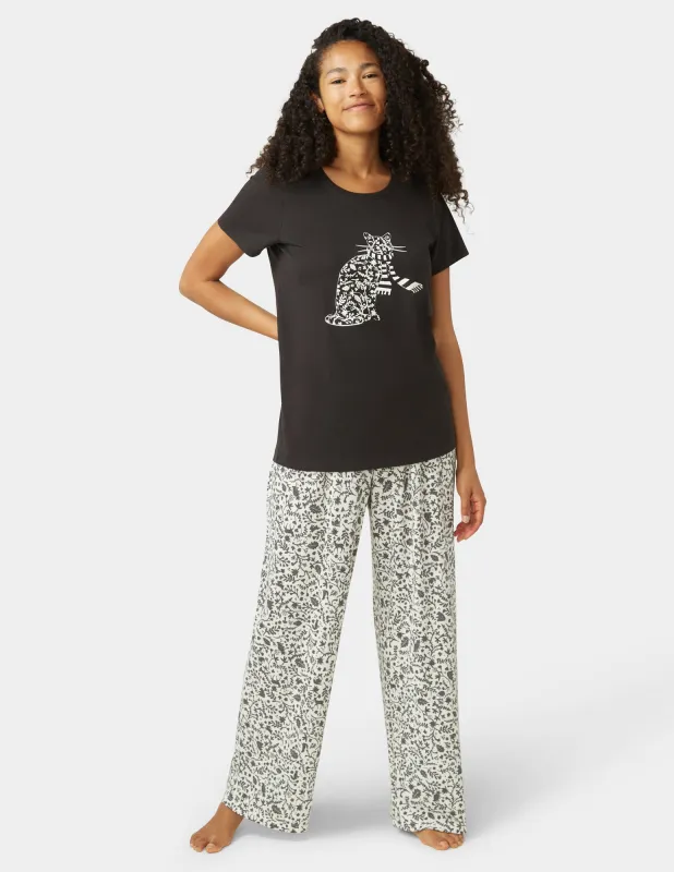 Embellished Short Sleeve PJ Set sold by HUE