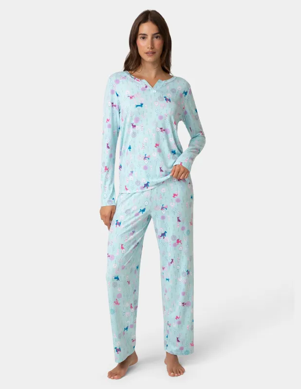Timeless Jersey PJ Set sold by HUE