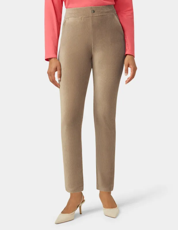Plush Corduroy Tapered Pants sold by HUE