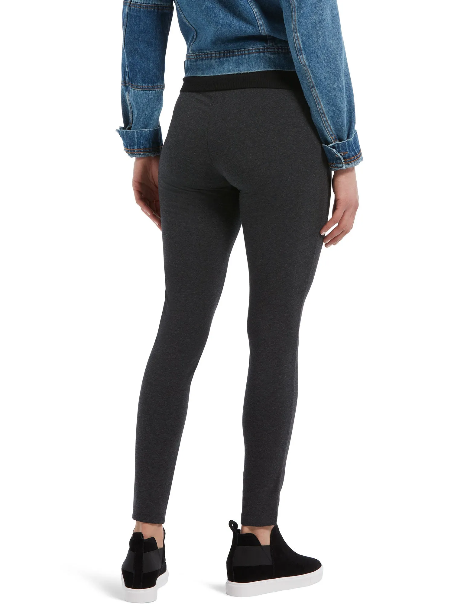 Wide Waistband Blackout Cotton Leggings sold by HUE product image thumbnail 2