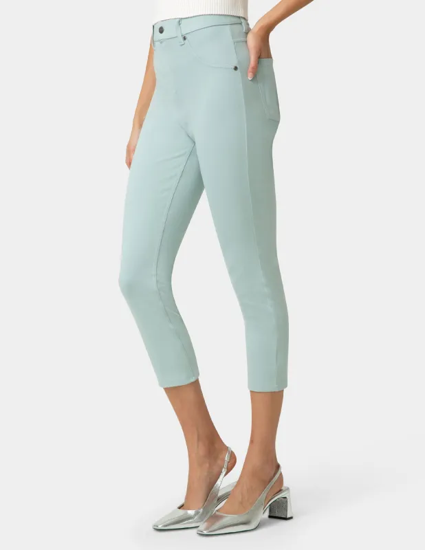 Hi-Rise Ultra Soft Denim Capri Legging sold by HUE