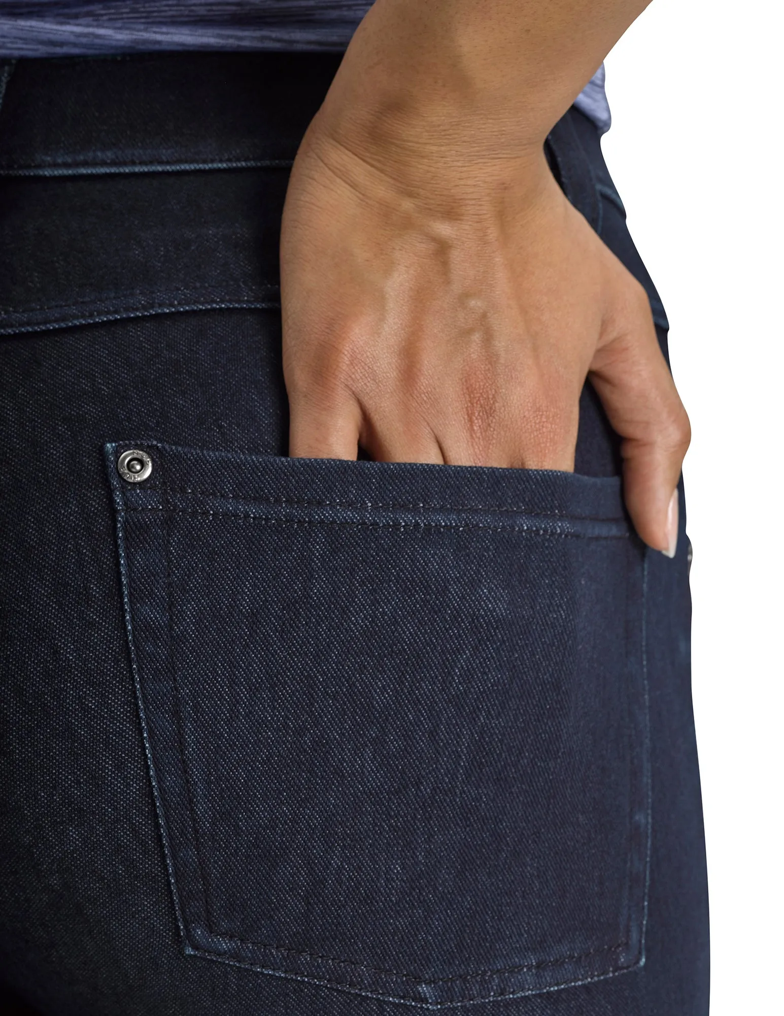 Ultra Soft Denim High Waist Skimmer sold by HUE product image thumbnail 3