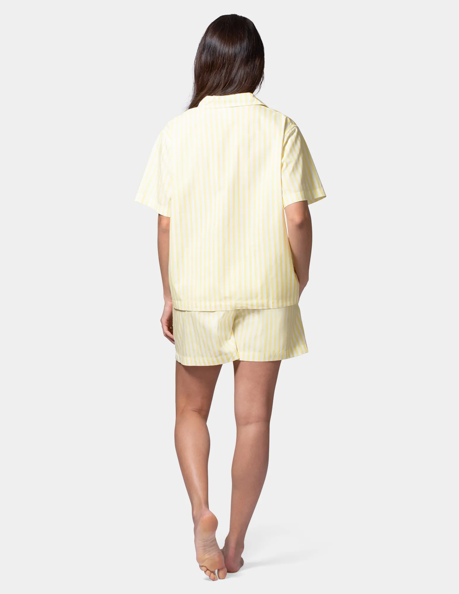 Short Sleeve Poplin Camp PJ Top sold by HUE product image thumbnail 2