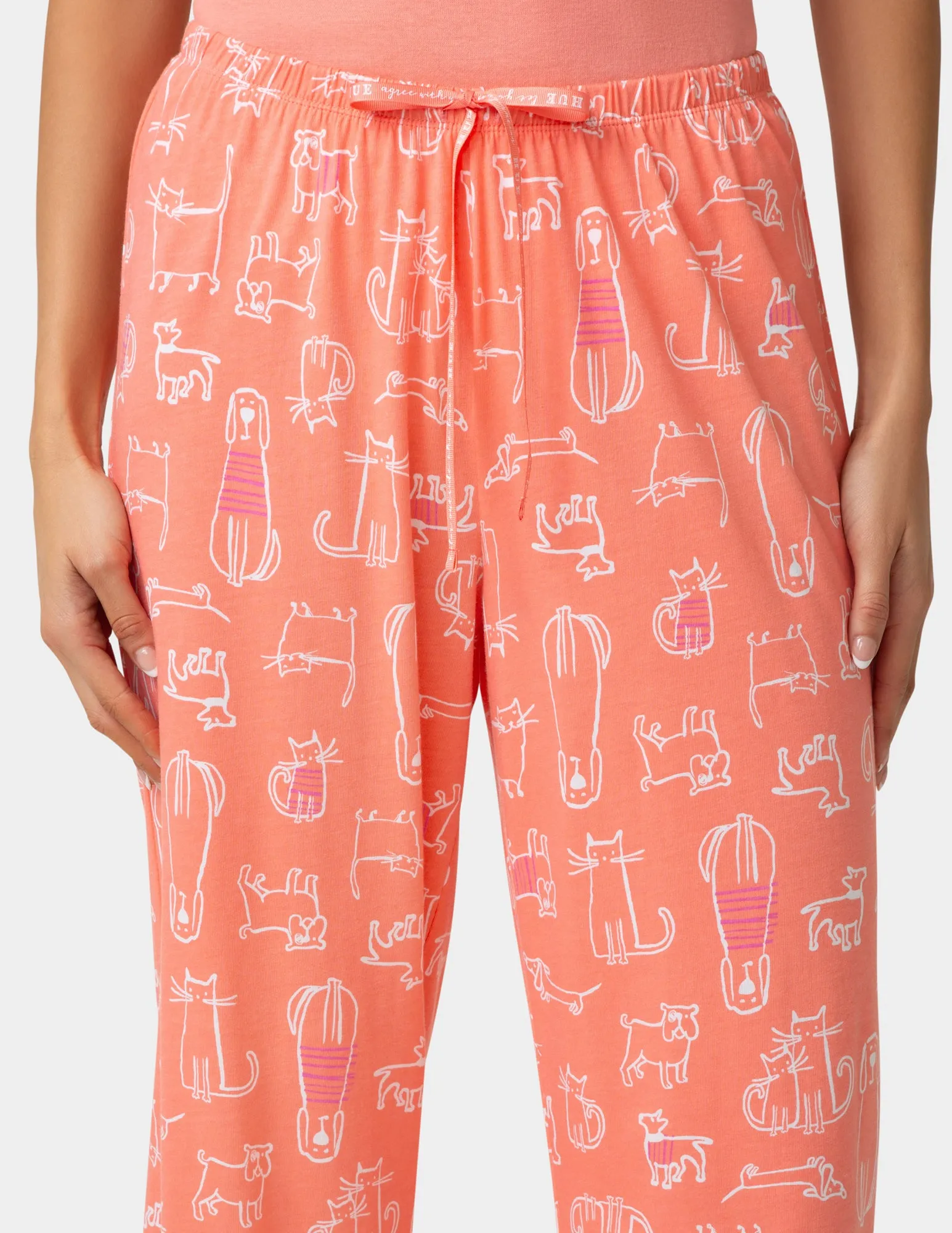 Cat Love Dog PJ Capri sold by HUE product image thumbnail 5