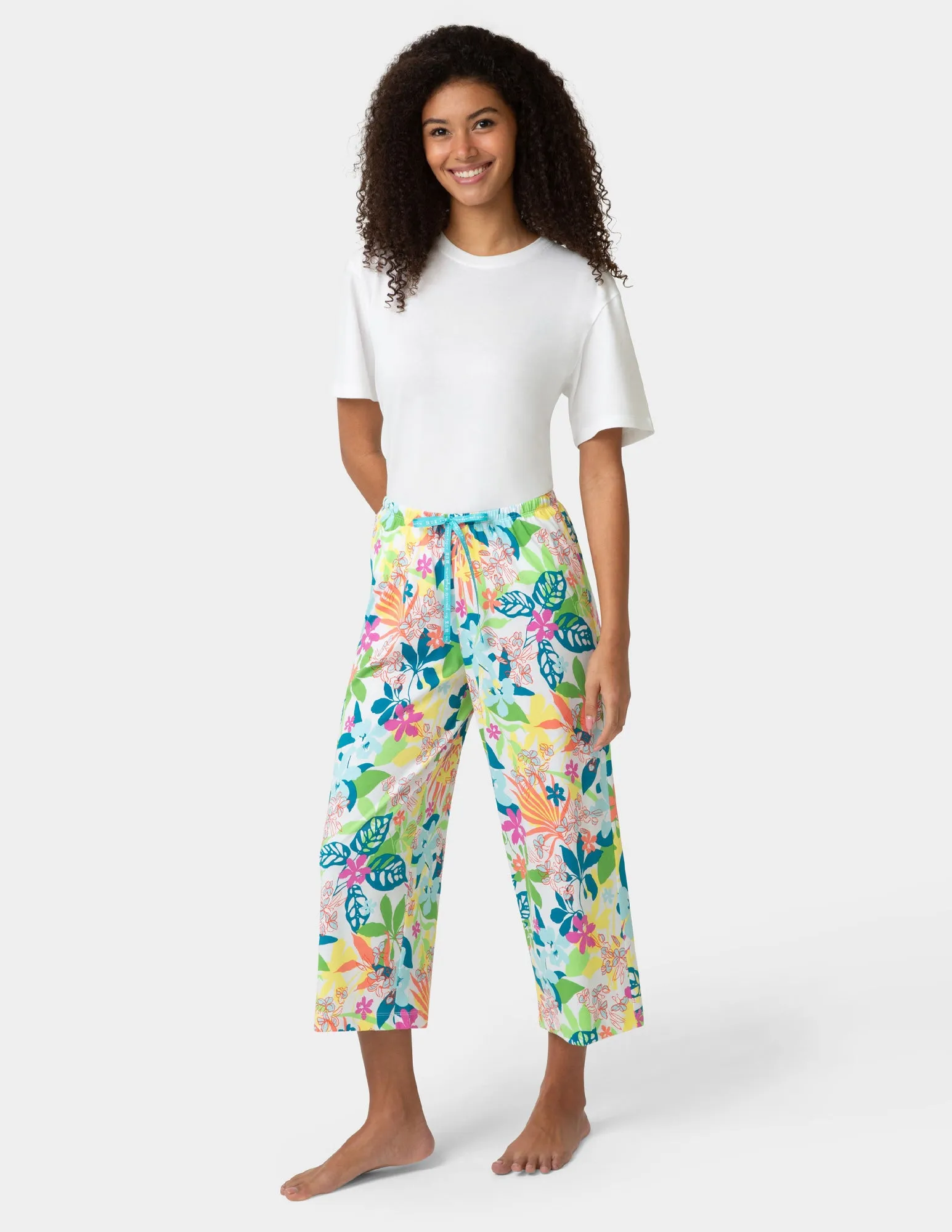 Fun Time Floral PJ Capri sold by HUE product image thumbnail 4