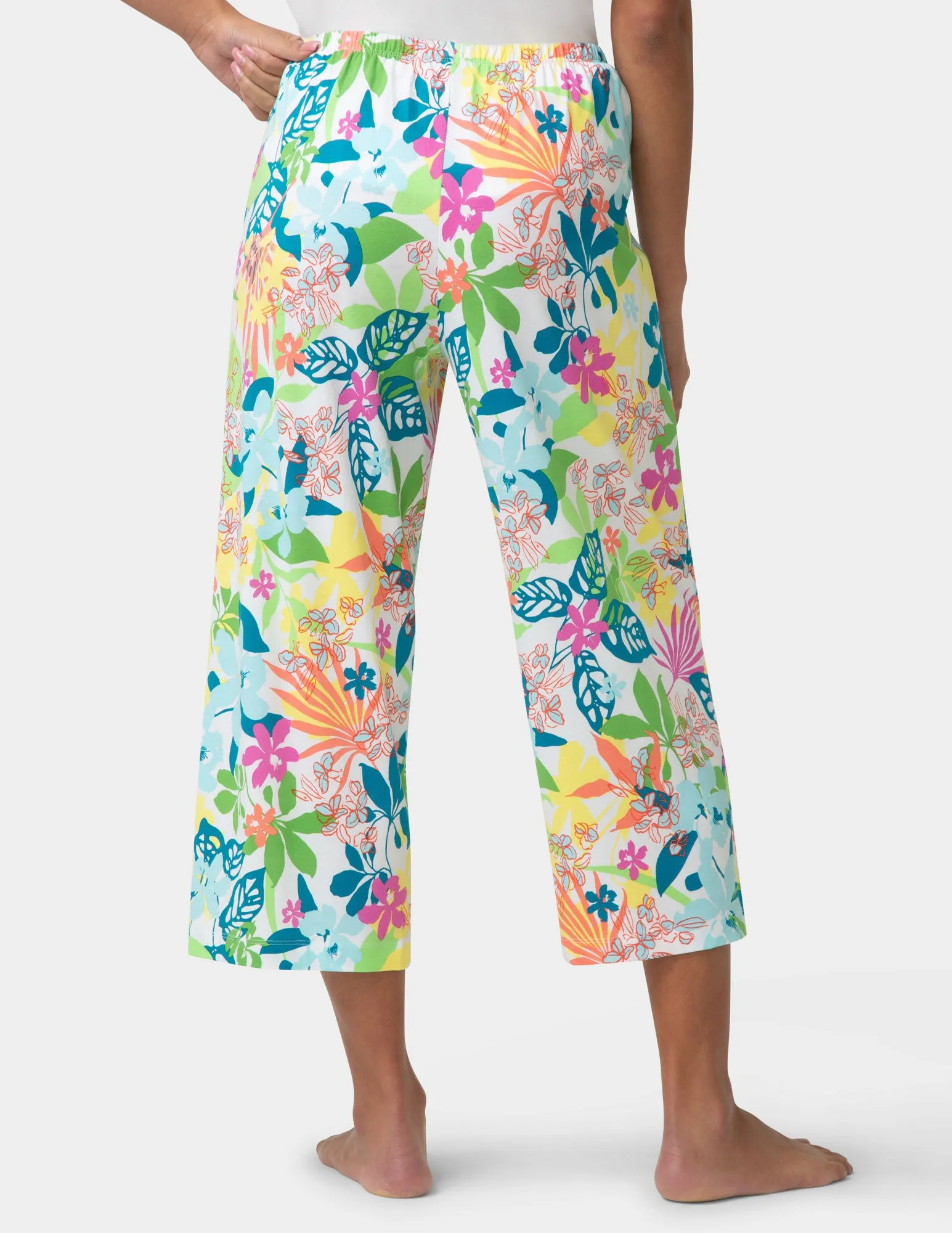 Fun Time Floral PJ Capri sold by HUE product image thumbnail 3