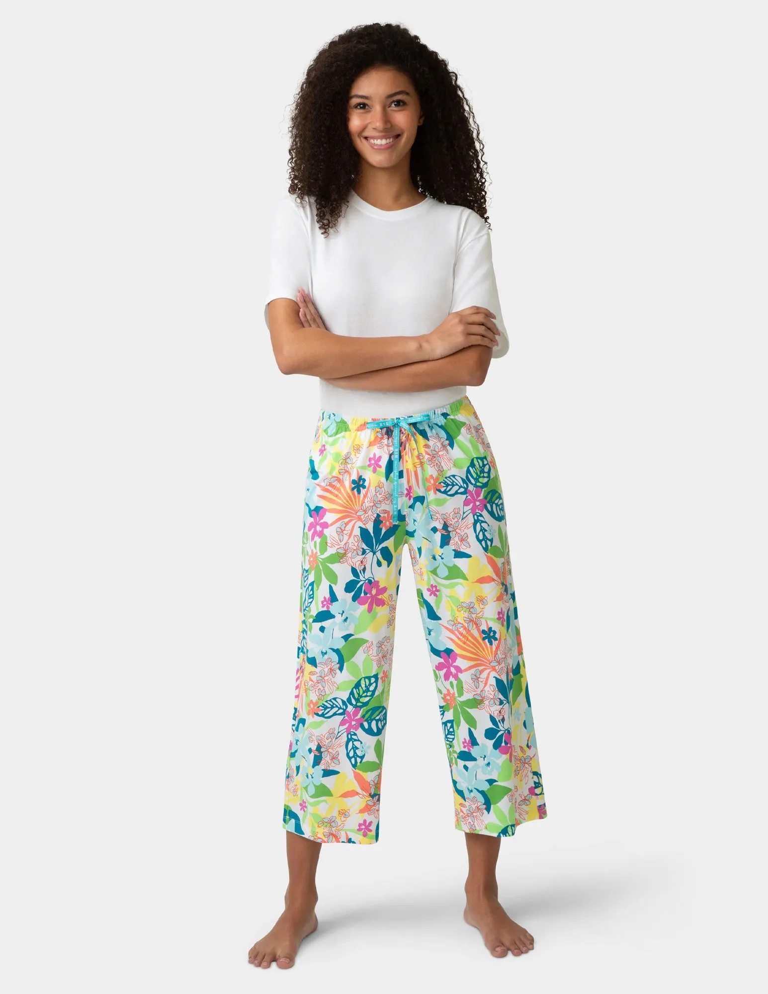 Fun Time Floral PJ Capri sold by HUE product image thumbnail 2