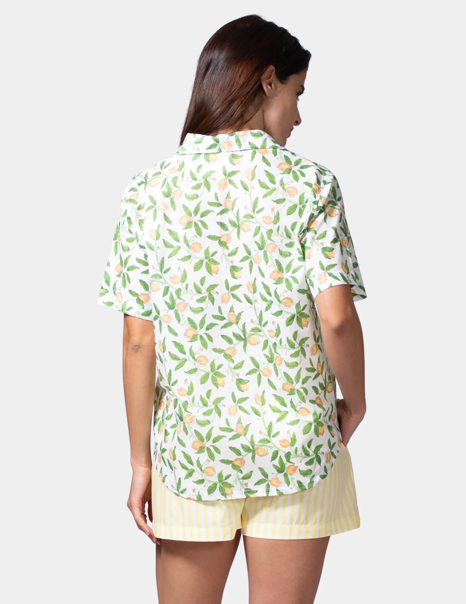 Short Sleeve Voile Camp PJ Top sold by HUE product image thumbnail 2